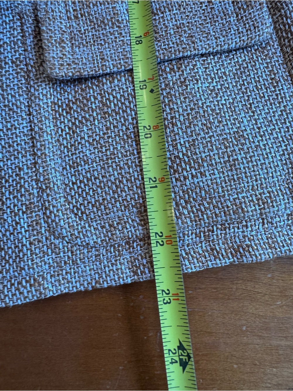 Talbots Tweed Jacket Lightweight Cropped Size 14P - Picture 9 of 15